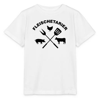 Meat Etarian Meat Lover Shirt - Stanley/Stella MINI CREATOR Kids’ T-Shirt - white - Front - Maike (125cm)
