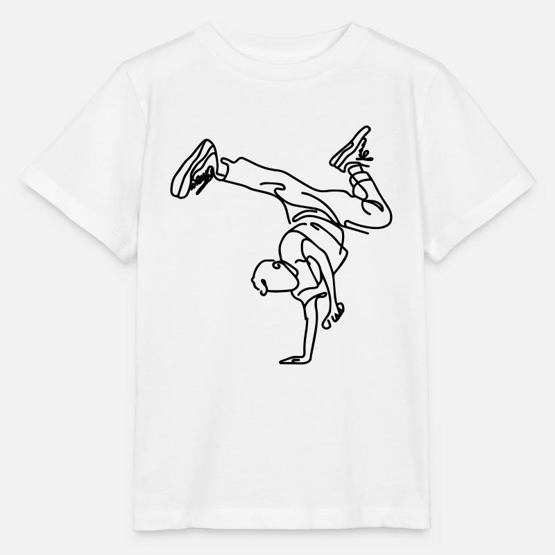 Garçon de breakdance - T-shirt bio MINI CREATOR Stanley/Stella Enfant - blanc