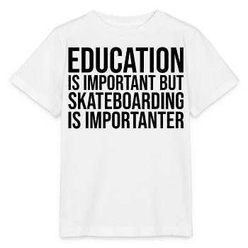 Skateboard Skateboard Skateboard - T-shirt bio MINI CREATOR Stanley/Stella Enfant - blanc - Devant - Maike (125cm)
