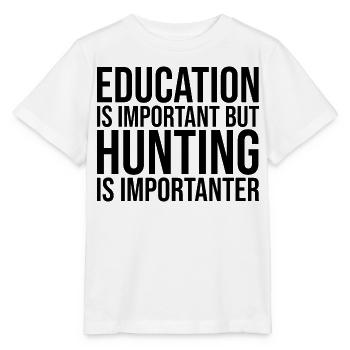 Jagd Jagd Jagd - Stanley/Stella Kinder T-Shirt MINI CREATOR  - Weiß - Vorne - Maike (125cm)