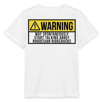 Rhodesian Ridgeback Rhodesian Ridgeback - Stanley/Stella MINI CREATOR Kids’ T-Shirt - white - Front - Maike (125cm)