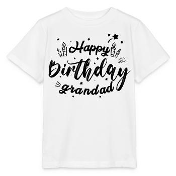 Happy birthday grandad - Stanley/Stella MINI CREATOR Kids’ T-Shirt - white - Front - Maike (125cm)