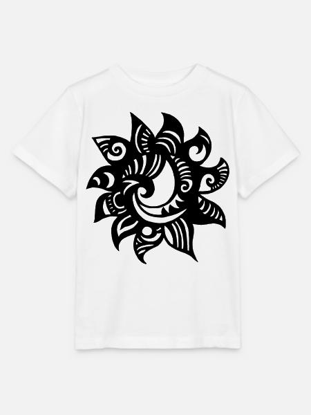Seltsame schwarze Sonne - Stanley/Stella Kinder T-Shirt MINI CREATOR - Weiß