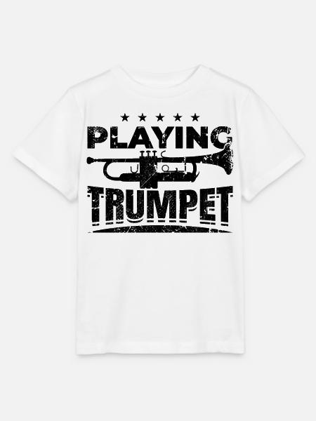 Zitat Trompete - Stanley/Stella Kinder T-Shirt MINI CREATOR  - Weiß