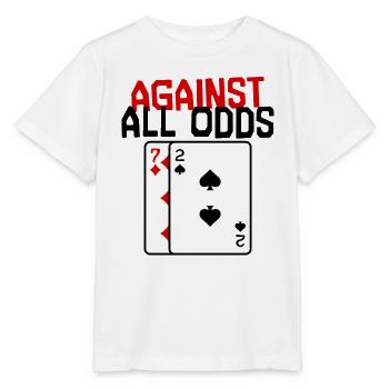 Casino Statement Jeu de cartes de poker Jeux d’argent - T-shirt bio MINI CREATOR Stanley/Stella Enfant - blanc - Devant - Maike (125cm)