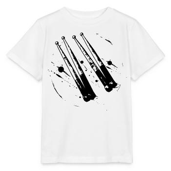 Drumsticks - Stanley/Stella Kinder T-Shirt MINI CREATOR  - Weiß - Vorne - Maike (125cm)