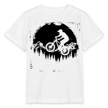Croquis de VTT - T-shirt bio MINI CREATOR Stanley/Stella Enfant - blanc - Devant - Maike (125cm)