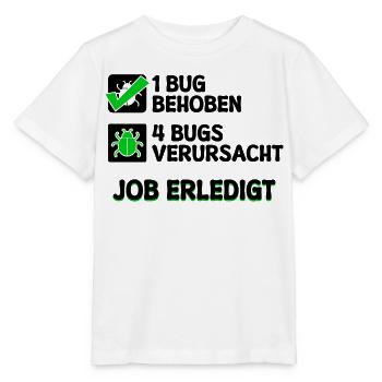 Open Source Bugfixing Bugs Developer Programmier - Stanley/Stella Kinder T-Shirt MINI CREATOR  - Weiß - Vorne - Maike (125cm)