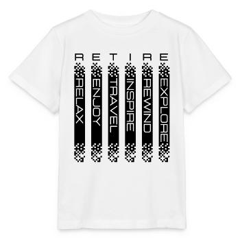 Erklärung der Bedeutung des Wortes „Ruhestand“ - Stanley/Stella Kinder T-Shirt MINI CREATOR  - Weiß - Vorne - Maike (125cm)