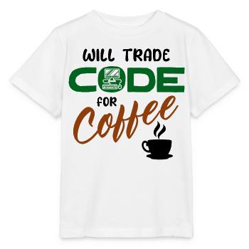 Code Statement Developer Computerfreak Informatik - Stanley/Stella Kinder T-Shirt MINI CREATOR  - Weiß - Vorne - Maike (125cm)
