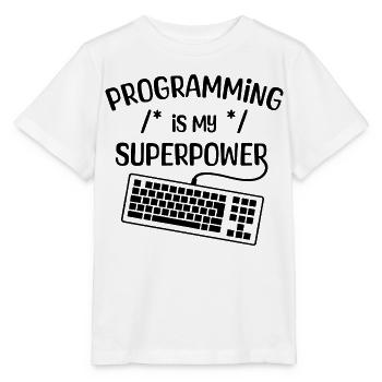Computerfreak Statement Developer Programmierer - Stanley/Stella Kinder T-Shirt MINI CREATOR  - Weiß - Vorne - Maike (125cm)