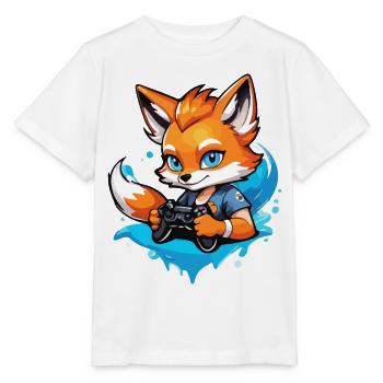 Gamer Cleverer Gaming Fuchs - Stanley/Stella Kinder T-Shirt MINI CREATOR  - Weiß - Vorne - Maike (125cm)