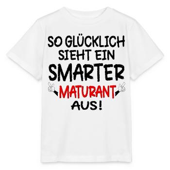 MATURA MATURANT GLÜCKLICH - Stanley/Stella Kinder T-Shirt MINI CREATOR  - Weiß - Vorne - Maike (125cm)