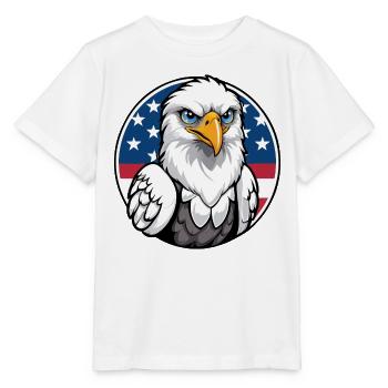 USA and USA Eagle - Stanley/Stella MINI CREATOR Kids’ T-Shirt - white - Front - Maike (125cm)