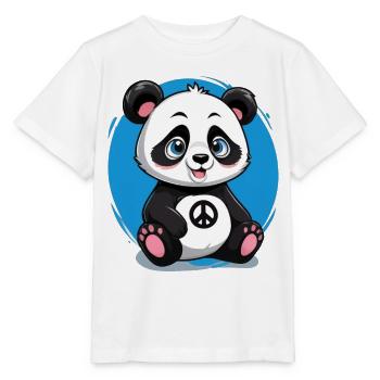 Panda mignon et pacifique - T-shirt bio MINI CREATOR Stanley/Stella Enfant - blanc - Devant - Maike (125cm)