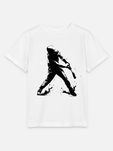 Lustiger Baseballspieler - Stanley/Stella Kinder T-Shirt MINI CREATOR - Weiß