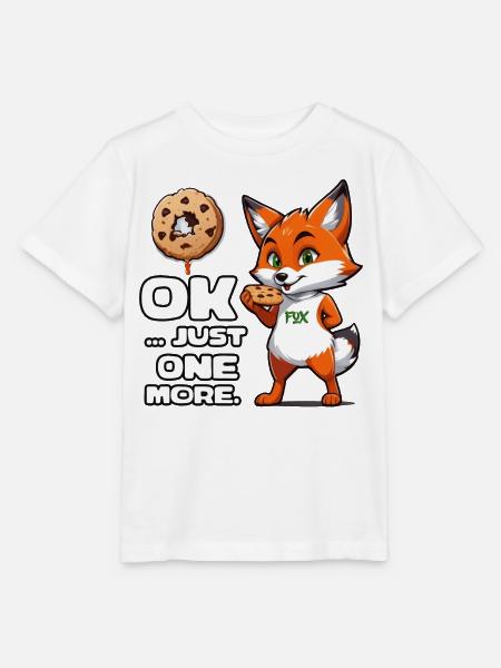 Foxy Cookie Quote - Stanley/Stella Kinder T-Shirt MINI CREATOR  - Weiß