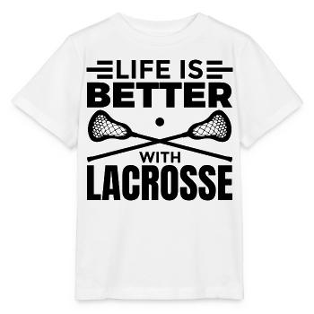 Lacrosse Spieler Motivation - Stanley/Stella Kinder T-Shirt MINI CREATOR  - Weiß - Vorne - Maike (125cm)