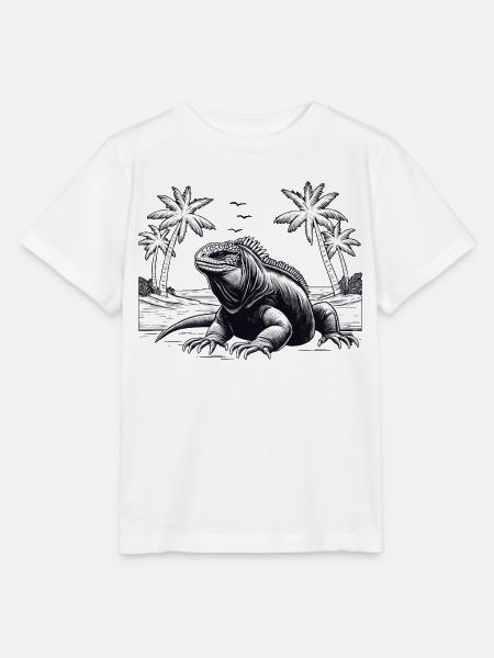 Herpetología Galápagos - Camiseta para niños MINI CREATOR de Stanley/Stella - blanco
