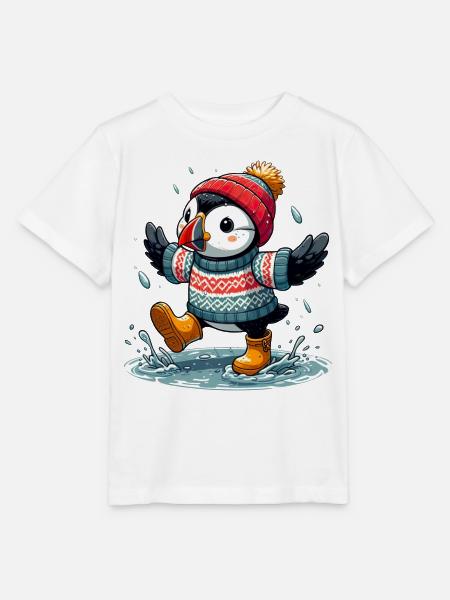 Island Puffin 12 - Stanley/Stella Kinder T-Shirt MINI CREATOR  - Weiß