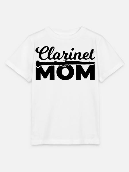 Klarinettenspieler Mutter - Stanley/Stella Kinder T-Shirt MINI CREATOR - Weiß