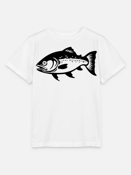 Fisch Skizze - Stanley/Stella Kinder T-Shirt MINI CREATOR - Weiß