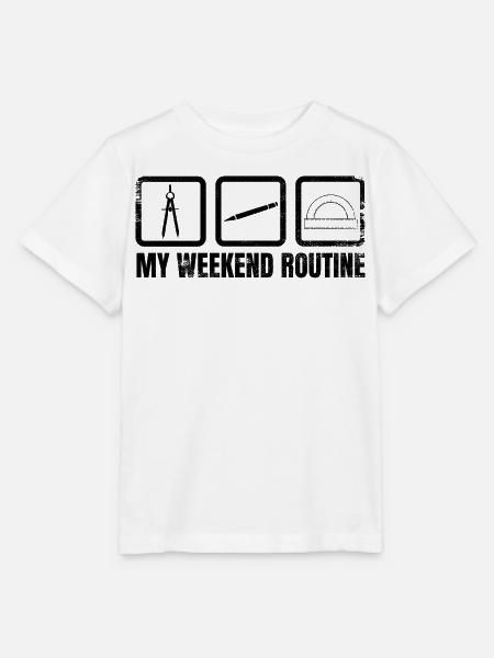 Meine Wochenendroutine - Stanley/Stella Kinder T-Shirt MINI CREATOR  - Weiß