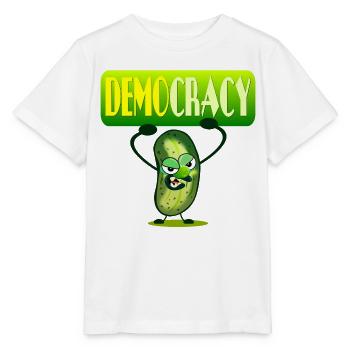 DÉMOCRATIE - CORNICHONS CONCOMBRE - T-shirt bio MINI CREATOR Stanley/Stella Enfant - blanc - Devant - Maike (125cm)