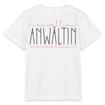Anwältin Geschenk Anwalt Schnörkel - Stanley/Stella Kinder T-Shirt MINI CREATOR  - Weiß - Vorne - Maike (125cm)