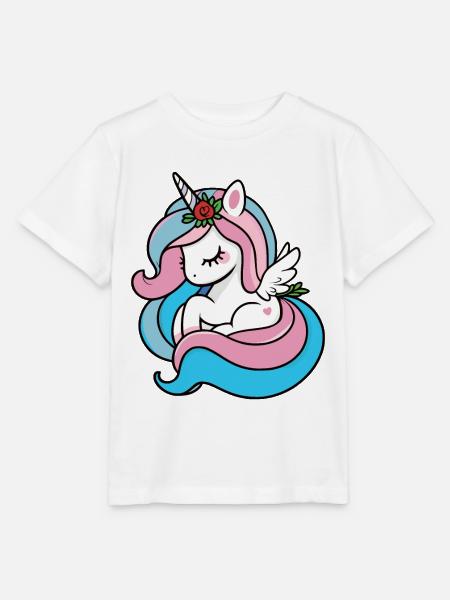 Pastell-Einhorn - Stanley/Stella Kinder T-Shirt MINI CREATOR - Weiß