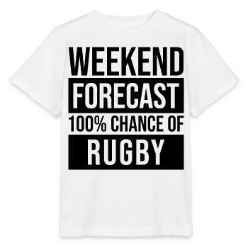 Rugby Rugby Rugby - Stanley/Stella Kinder T-Shirt MINI CREATOR  - Weiß - Vorne - Maike (125cm)