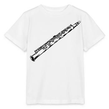 Flöte - Stanley/Stella Kinder T-Shirt MINI CREATOR  - Weiß - Vorne - Maike (125cm)