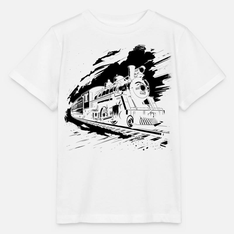 Chemin de fer - T-shirt bio MINI CREATOR Stanley/Stella Enfant - blanc