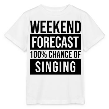 Singing - Stanley/Stella MINI CREATOR Kids’ T-Shirt - white - Front - Maike (125cm)