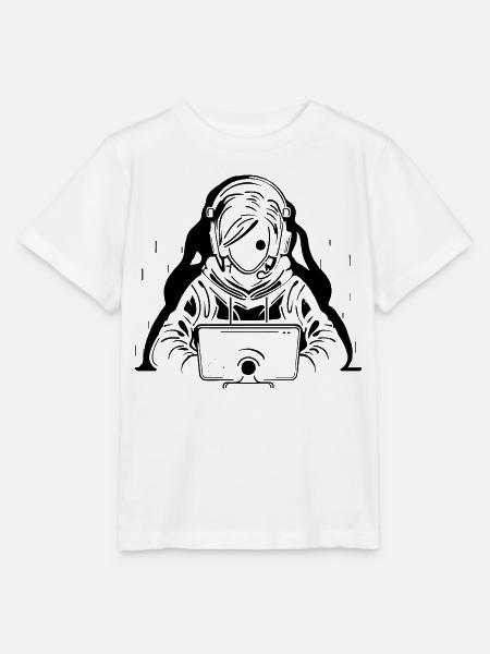 Gamer - Stanley/Stella Kinder T-Shirt MINI CREATOR  - Weiß