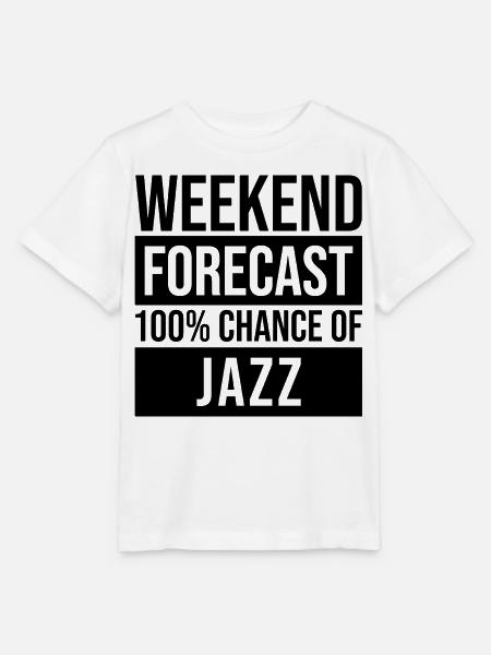 Jazz Jazz Jazz - Stanley/Stella T-shirt MINI CREATOR til børn - hvid