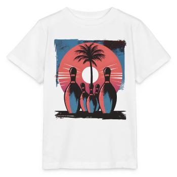 Bowling - Stanley/Stella Kinder T-Shirt MINI CREATOR  - Weiß - Vorne - Maike (125cm)