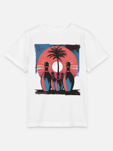 Bowling - Stanley/Stella Kinder T-Shirt MINI CREATOR - Weiß
