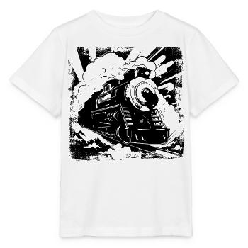 Chemin de fer - T-shirt bio MINI CREATOR Stanley/Stella Enfant - blanc - Devant - Maike (125cm)