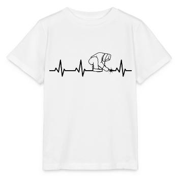 Schweißer Herzlinie - Stanley/Stella Kinder T-Shirt MINI CREATOR  - Weiß - Vorne - Maike (125cm)