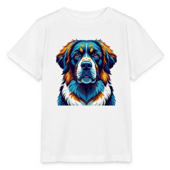 Moscow Watchdog Breed Colorful Cartoon Kawaii - Stanley/Stella MINI CREATOR Kids’ T-Shirt - white - Front - Maike (125cm)