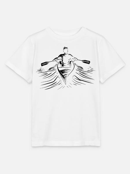 Rudern Skizze - Stanley/Stella Kinder T-Shirt MINI CREATOR - Weiß