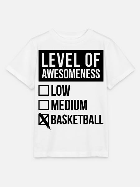 Basketball Basketball Basketball - Stanley/Stella T-shirt MINI CREATOR til børn - hvid
