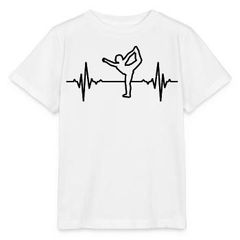 Yogini Herzfrequenz - Stanley/Stella Kinder T-Shirt MINI CREATOR  - Weiß - Vorne - Maike (125cm)