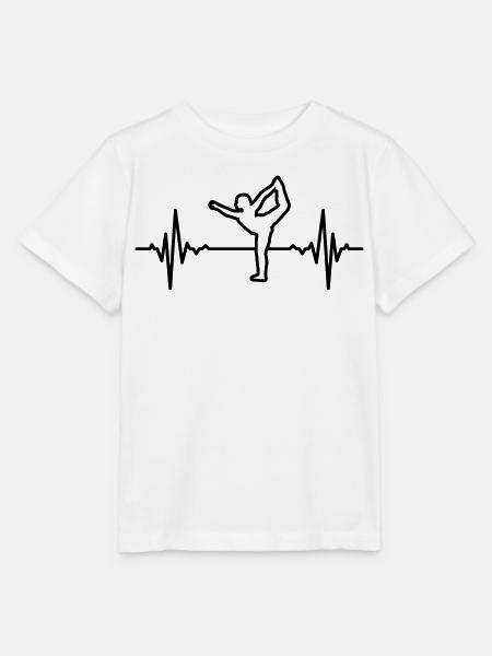 Yogini Herzfrequenz - Stanley/Stella Kinder T-Shirt MINI CREATOR  - Weiß