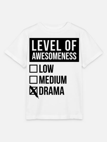 Drama Drama Drama - Stanley/Stella Kinder T-Shirt MINI CREATOR  - Weiß