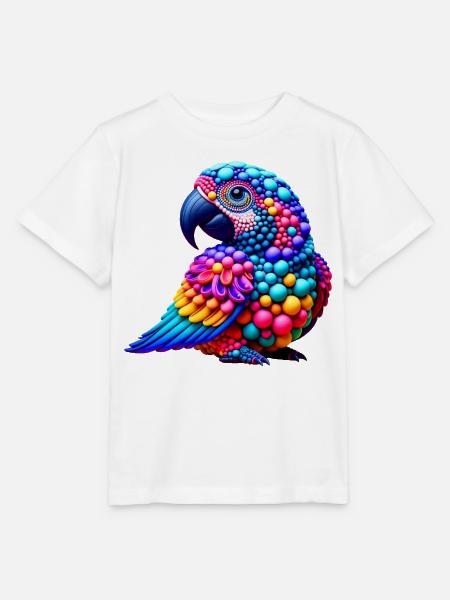 Pop-Art-Bird (01) - Stanley/Stella Kinder T-Shirt MINI CREATOR  - Weiß