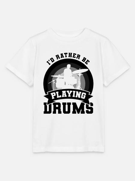 Schlagzeuger Witz - Stanley/Stella Kinder T-Shirt MINI CREATOR - Weiß
