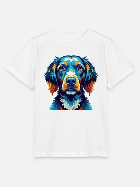Pudelpointer Hunderasse Bunte Karikatur Kawaii - Stanley/Stella Kinder T-Shirt MINI CREATOR - Weiß