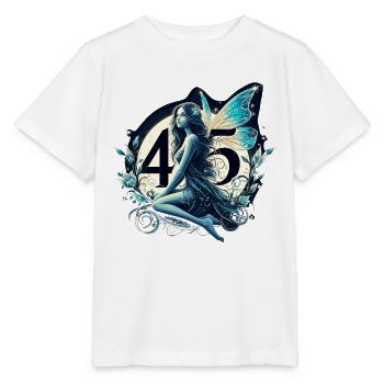 45 ans fée elfe anniversaire cadeau d’anniversaire - T-shirt bio MINI CREATOR Stanley/Stella Enfant - blanc - Devant - Maike (125cm)